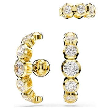 Swarovski Bleščeči pozlačeni komplet uhanov Imber 5711482