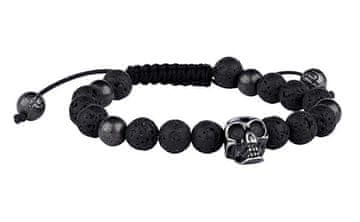 Police Elegantna zapestnica iz perl z lobanjo Amroth PJ26360BSB.02