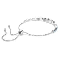 Swarovski Elegantna zapestnica z modrimi kristali Tennis Imber 5719282