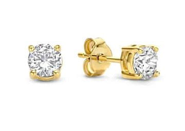 Liu.Jo Pozlačeni uhani s cirkoni LJ2566