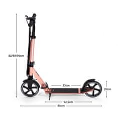 Zložljivi skiro MOVINO City Comfort+, Antique pink H-125-RU