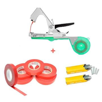 Netscroll Vrtni spenjač rastlin s trakovi in kompleti sponk, spenjač za spenjanje rastlin, 180m traku+200 sponk, brez poškodovanja rastlin, odlična podpora rastlin, TapeBundle