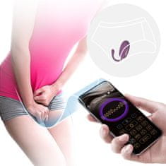 PRETTY LOVE Doreen polnilna vibrator žoga z elektro stimulacijo vijolična
