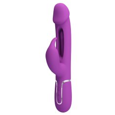 PRETTY LOVE Kampas vibrator za polnjenje s stimulatorjem klitorisa vijolična