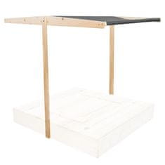 Aga Streha za otroško peskovnik 120x120 cm Temno siva