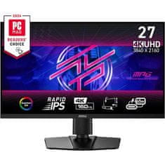 MSI Zaslon MPG 274URF QD 27" / UHD / Rapid IPS / 160Hz / 0,5ms GtG (črn) - nastavljiv po višini - PD 65W