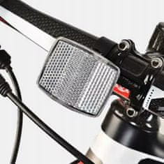 Korbi Odsevni pravokotni odsevniki za kolo spredaj-beli, zadaj-rdeči, komplet 2 kosa