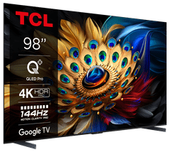 TCL 98C655 4K UHD QLED televizor, Google TV