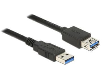 Delock Podaljševalni kabel USB 3.0 tip A moški > USB 3.0 tip A ženski 2,0 m črn