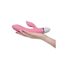 Lovetoy Vibrator za polnjenje Dreamer II s stimulatorjem klitorisa roza
