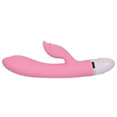 Lovetoy Vibrator za polnjenje Dreamer II s stimulatorjem klitorisa roza
