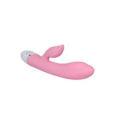 Lovetoy Vibrator za polnjenje Dreamer II s stimulatorjem klitorisa roza