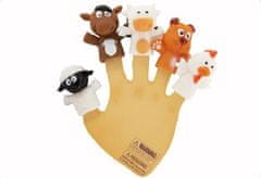 Teddies Komplet prstnih lutk Živali