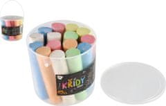 Teddies Barvne krede za pločnik v vedru/15 kosov