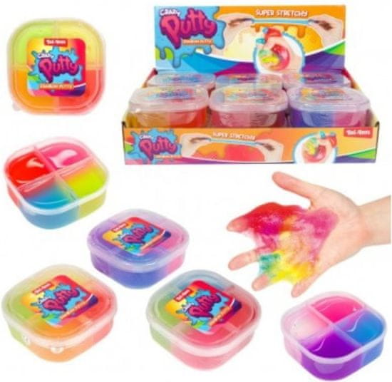 Teddies Mavrični sluz v škatli 1 kos