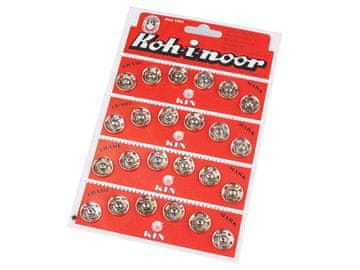 Kovinske zaponke / zatiči velikosti 6 - nikelj (24 zavihkov)