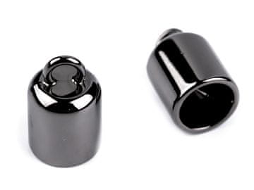 Kovinski zaključek za vrvico Ø9 mm - črn nikelj (10 kosov)