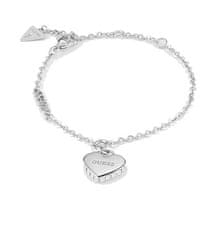 Guess Zaljubljena romantična jeklena zapestnica JUBB02229JWRH (Dimenzije 14,5 - 18,5 cm - S)
