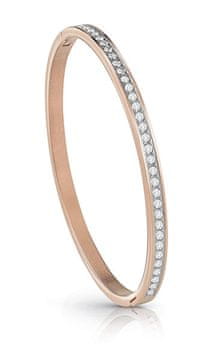 Guess Zapestnica s kristali My Day v enobarvni bronasti barvi JUBB02248JWRG