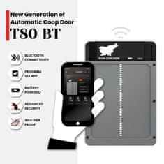 RUN-CHICKEN T80 avtomatska vrata za kokošnjak – v sivi barvi (z Bluetooth)