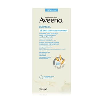Aveeno Mehčalni gel za prhanje brez parfuma Dermexa (dnevno mehčalno sredstvo za umivanje telesa) 300 ml