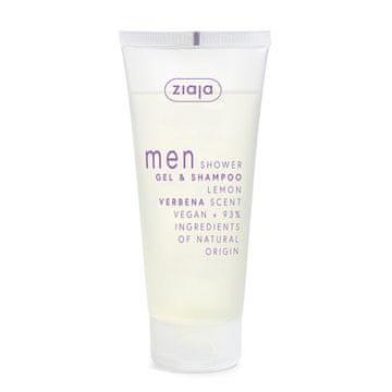 Ziaja Gel in šampon za prhanje za moške Lemon Verbena (gel in šampon) 200 ml