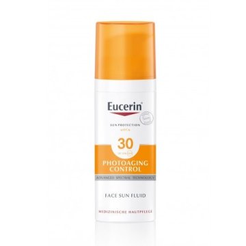 Eucerin Emulzija za zaščito pred soncem proti gubam Photoaging Control SPF 30 (Sun Fluid) 50 ml