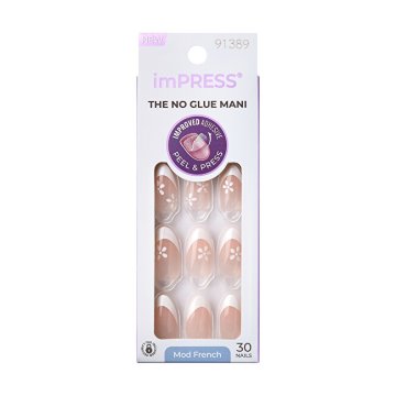 KISS Prilepljeni nohti ImPRESS Nails - Fearless 30 kosov