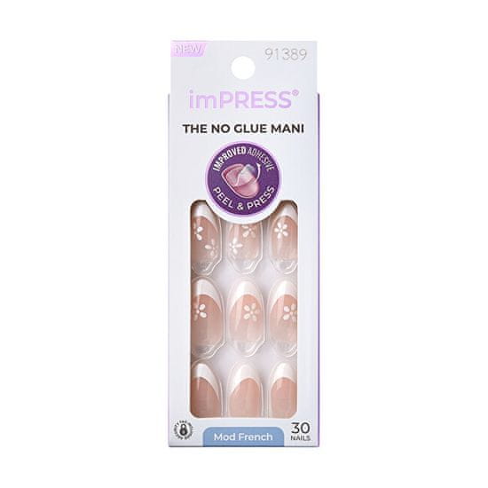 KISS Prilepljeni nohti ImPRESS Nails - Fearless 30 kosov