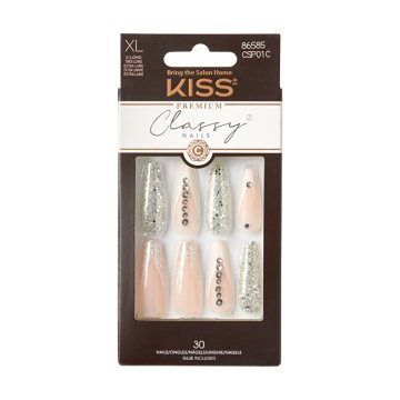 KISS Prilepljeni nohti Classy Nails Premium- Sophisticated 30 kosov