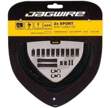 Jagwire 2x Sport Shift Kit črn