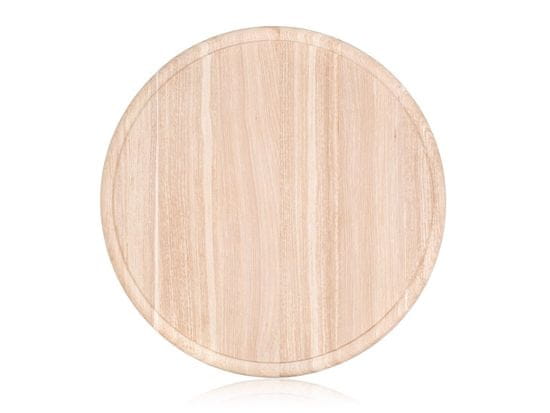 Banquet Deska za rezanje s premerom 26x1,4 cm z žlebom iz lesa BRILLANTE.