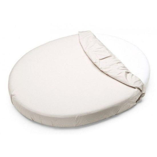 Mimiko Prevleka za okroglo ležišče Beige 150 cm x 100 cm
