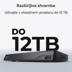 Reolink NVS16-12MD8 varnostni komplet, 1x snemalna enota + 8x kamera, 4K 12MP UHD+, PoE, aplikacija, IP67