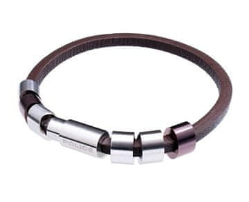 Police Elegantna usnjena zapestnica PJ22653BLC219