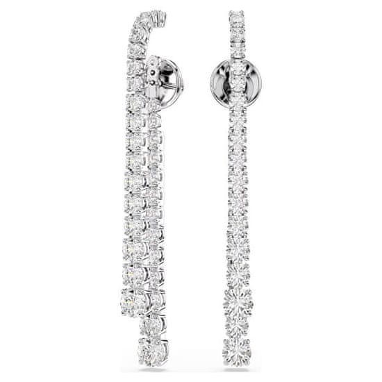 Swarovski Bleščeči dolgi uhani 2v1 s cirkoni Matrix 5709257