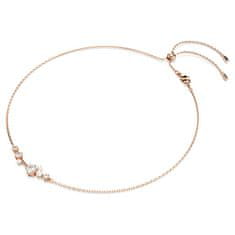 Swarovski Pozlačena ogrlica s kristalnimi biseri in cirkoni Constella 5729504