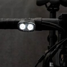 Korbi Set kolesarskih luči sprednja in zadnja, LED, set z USB priključkom, močne
