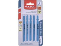 Extol Premium Rezine za sabljasto žago 5ks, 75x2,5mm, Bimetal