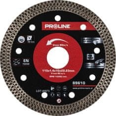 Proline DISK DIAMANTNI TANEK 115MM 1,4x10x22,23MM 89610