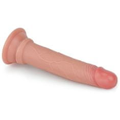 Lovetoy 7'' dvoplastna platinasta silikonska pipa