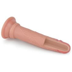 Lovetoy 7'' dvoplastna platinasta silikonska pipa