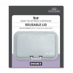 Dooky pokrovček za mokre robčke Grey Card 1ks