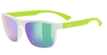Uvex Rookie očala, White-Lime/Mirror Blue