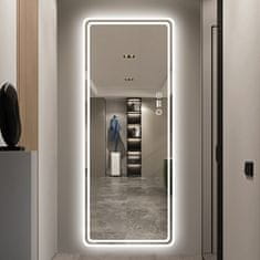 S6 Steklarstvo Šest LED ogledalo S621A, 60x165cm, hodnik/predsoba, garderoba, salon, senzor gibanja