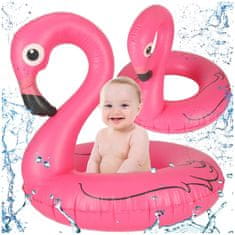 Ikonka Aga Napihljiv obroč Flamingo 90cm