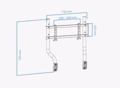 UVI Racing Seat PRO V2 stojalo za TV/monitor