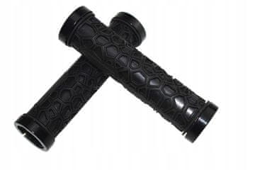 Korbi Močne zasukane ročice krmila, protizdrsne ročice črne