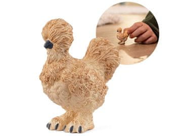Schleich SLH14891 Schleich Farm World - Svilnata kokoš, figurica za otroke 3+