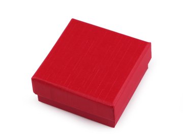 Škatlica za nakit 7x7 cm - rdeča mat